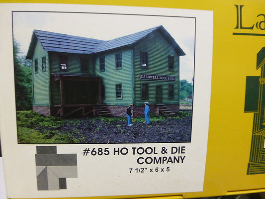 Branchline Laser-Art Structures HO #685 Caldwell Tool & Die Co. 7 1/2 x 6 x 5