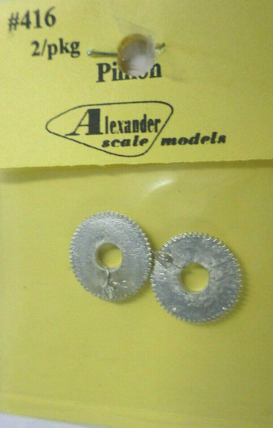 Alexander Scale HO #416  Pinion (2) Light Cast Metal