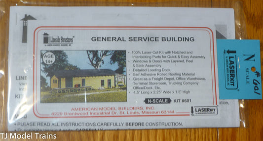 American Model Builders, Inc N #601 General Service Building (Wood Laser Kit)