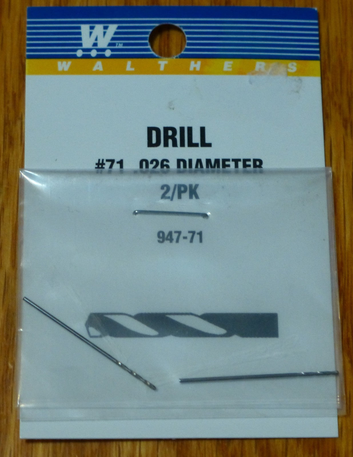 Walthers #947-71 Drill Bit #71 (2 pack) .026 Diameter