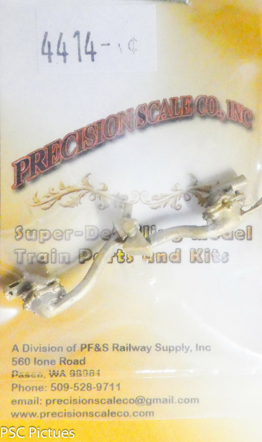 Precision Scale O #4414 Fittings, Steam, Rear of Booster Engine (Brass Casting)