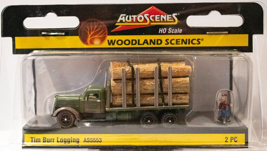 Woodland Scenics HO #5553 Scenic Accents(R) -- Tim Burr Logging Truck