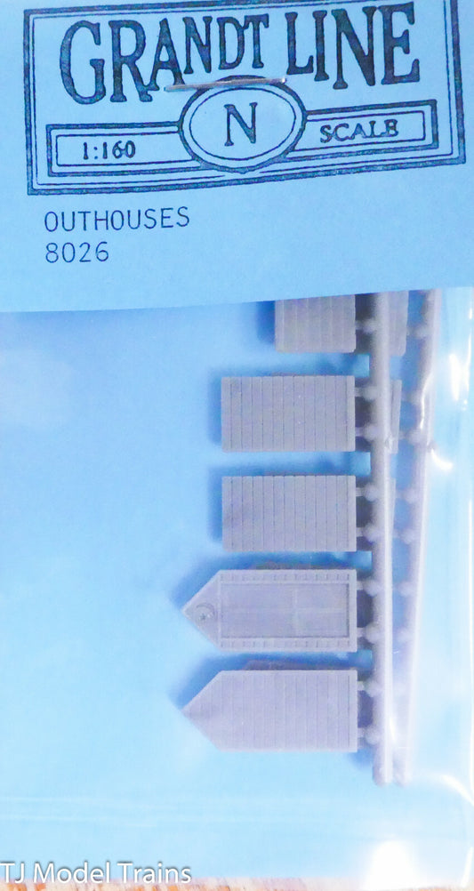 Grandt Line N #8026 Outhouses kits (Plastic) 1:160th Scale