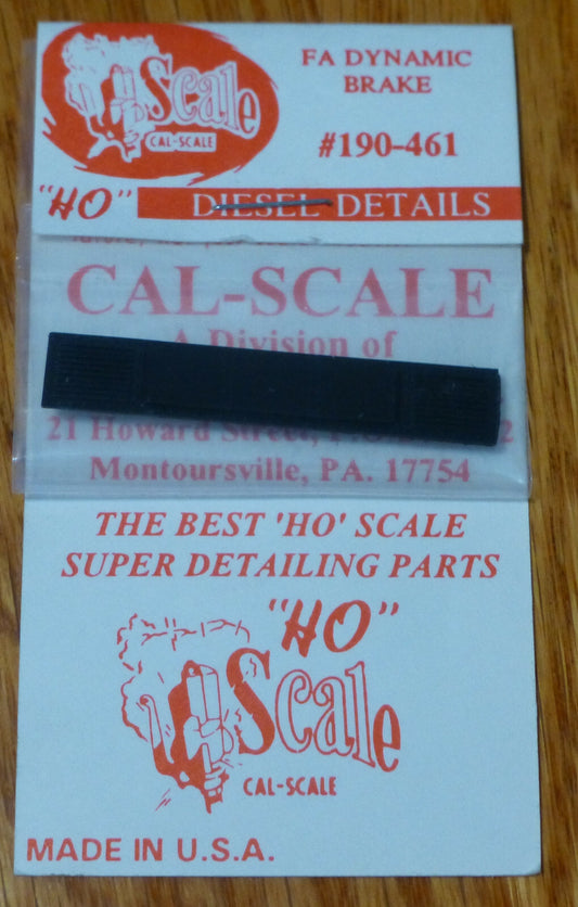 Cal-Scale HO #461 FA Dynamic Brake (NEW) Plastic (We Combne Shipping)