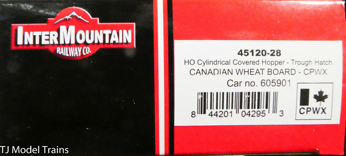 InterMountian HO #45120-28 (Rd #605901 CPWX) Canadian Wheat Board, Hopper