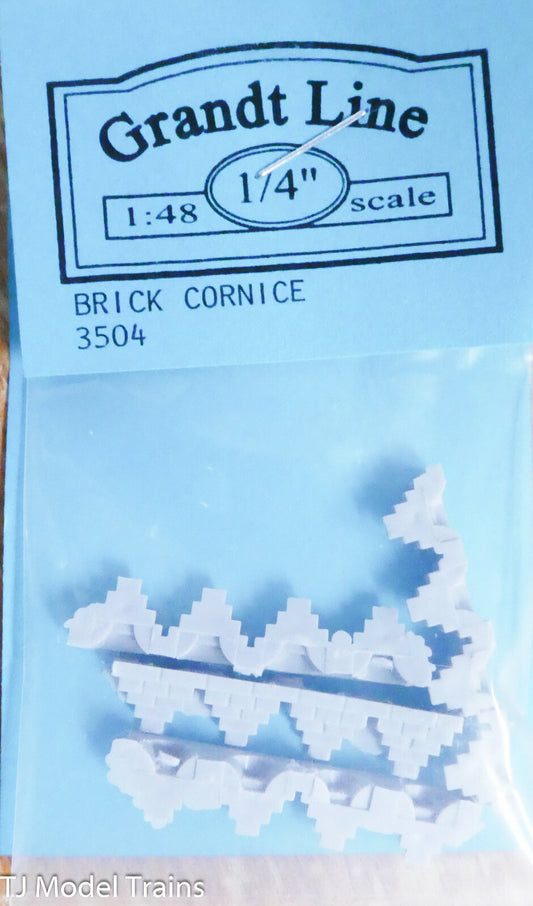 Grandt Line O #3504 Brick Cornices -- Wells Fargo (Plastic)
