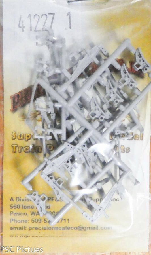 Precision Scale O #41227.1 Brake Beams & Shoes, AAR 50 Ton (Plastic Parts)