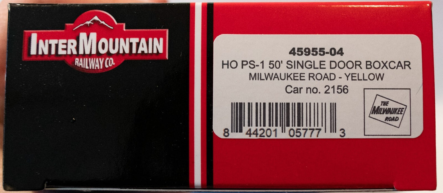 InterMountian HO #45955-04 50' PS-1 Single Door Boxcar w/Cushion Underframe - Re