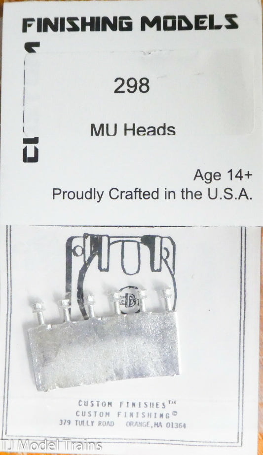 Custom Finishing Models HO #298 MU Heads (White Metal)