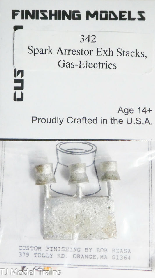 Custom Finishing Models HO #342 Spark Arrestor Exh Stacks Gas-Electrics
