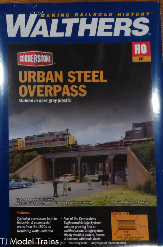 Walthers Cornerstone HO #933-4561 Urban Steel Overpass