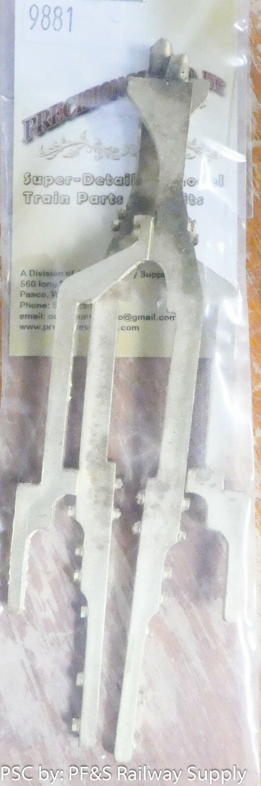 Precision Scale #9881 (1/2" Scale) Extensions, Front Frame, D&RGW K-27 Loco/Bras