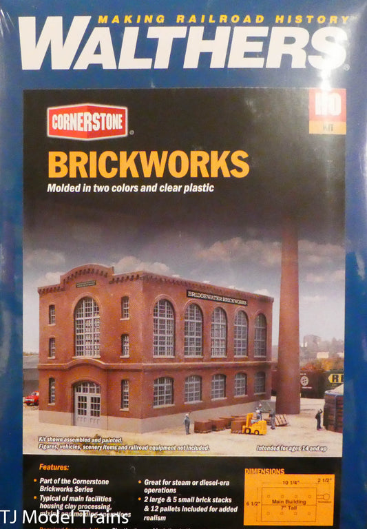 Walthers HO #933-4102 Brickworks (Plastic Kit)