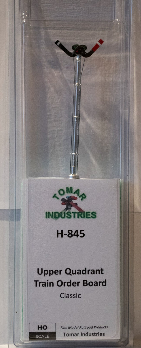 Tomar Industries #H-845 Upper Quadrant Semaphore Train Order Board -- Assembled