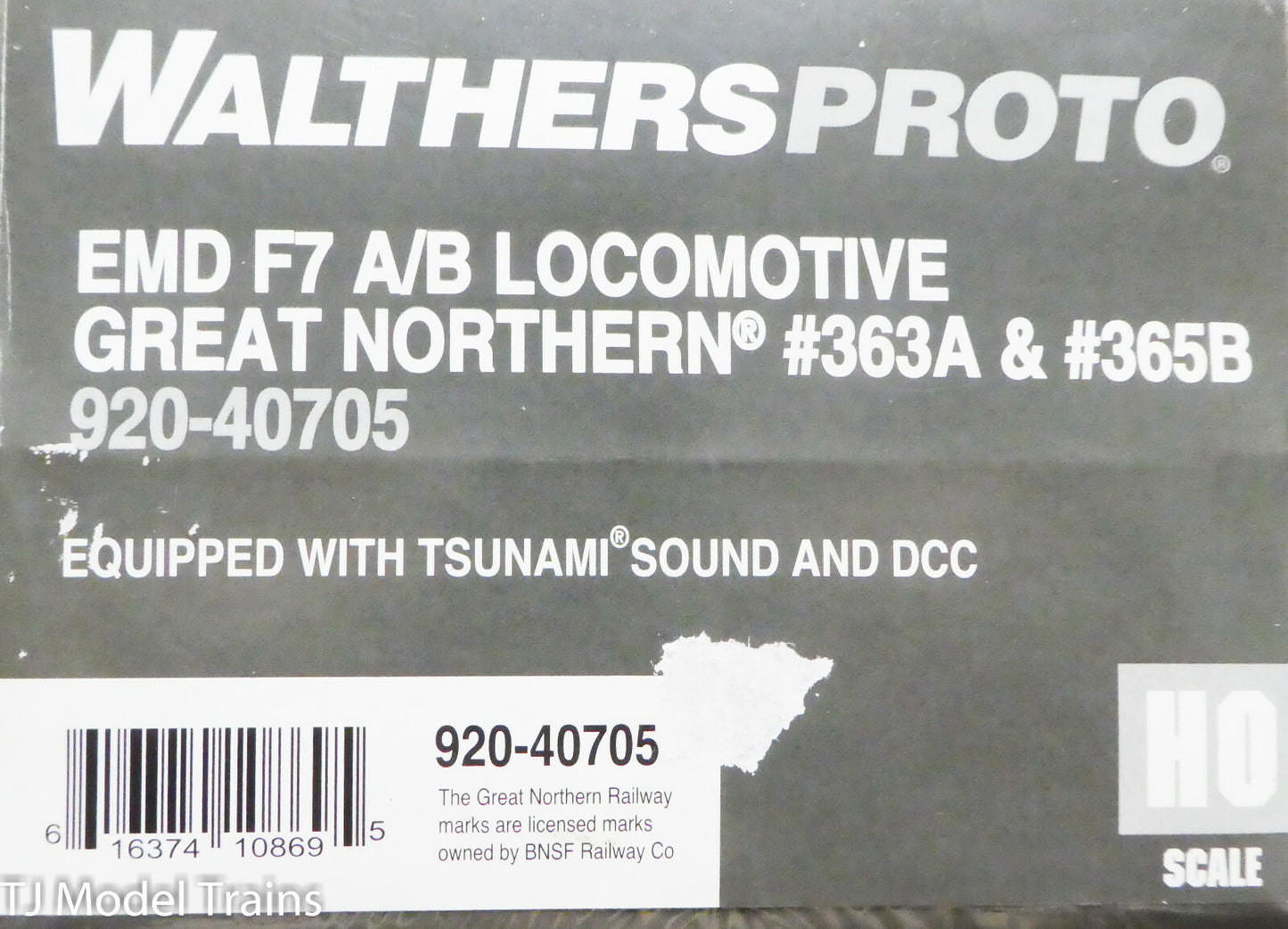 Walthers Proto HO #920-40705 Great Northern EMD F7 A/B Loco's/DCC/Sound/#363A &