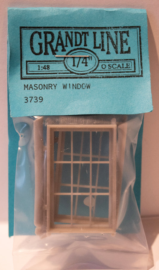 Grandt Line 1/4 #3739 Masonry Windows -- Scale 46 x 72" 117 x 183cm pkg(2)