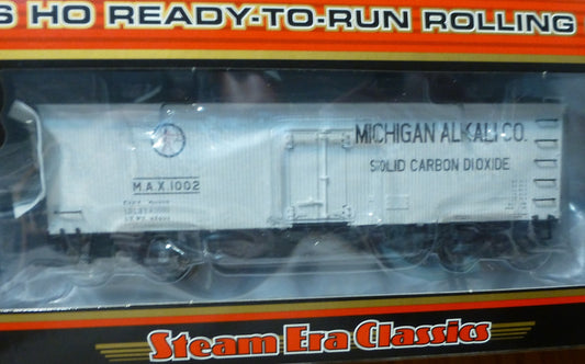 Atlas HO #20002708 Michigan Alkali Company 36' Wood Reefer Road #1002