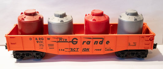 Lionel O Scale (Used) #9131 Denver and Rio Grande Western Gondola