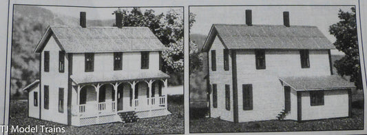 American Model Builders, Inc N #640 Two Story Farm House Kit (Wood Laser Kit)