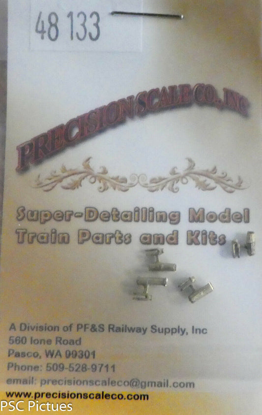 Precision Scale HO #48133 Clevis, .120" Ling x .040" Thick (Brass) 4 in pkg