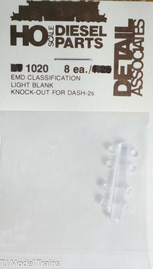 Detail Associates #1020 EMD Classification Light Blank Knock-Out for Dash-2s