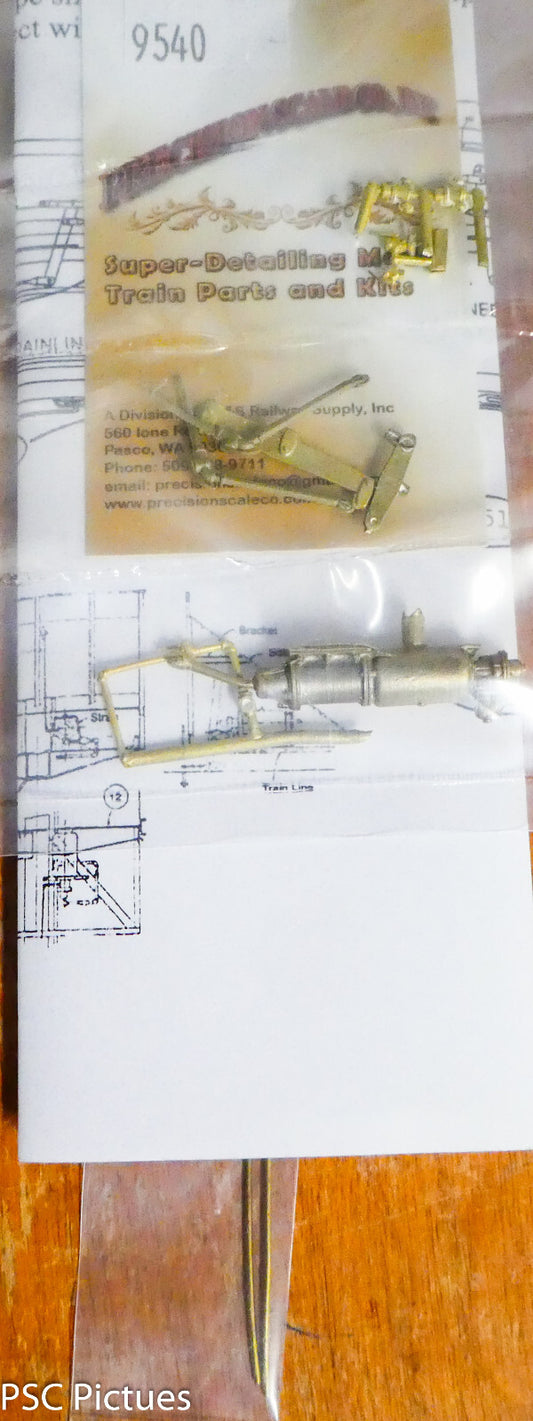 Precision Scale O #9540 Westinghouse KC Brake Gear for Freight Cars (Brass)