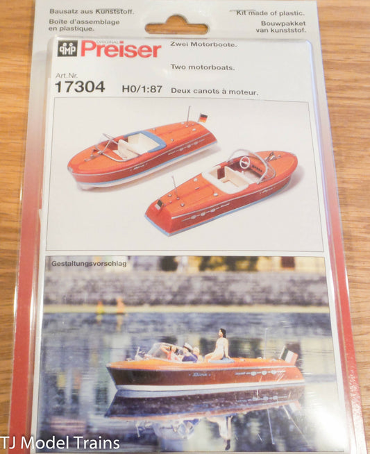 Preiser HO #17304 Two motorboats