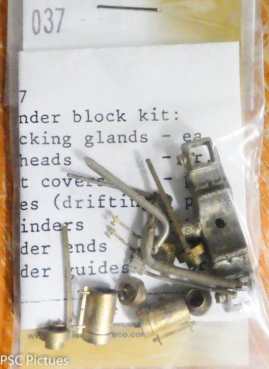 Precision Scale O #37 (037) Cylinder Block Kit, 7x12 Cylinder, Cylinder Head