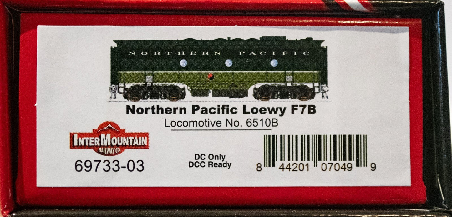 Intermountain Railway #69733-03 EMD F7B - Standard DC -- Northern Pacific (Loewy