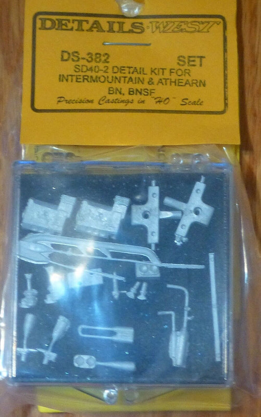 Details West HO #382 SD40-2 Detail Kit for: Intermountain & Athearn Loco's