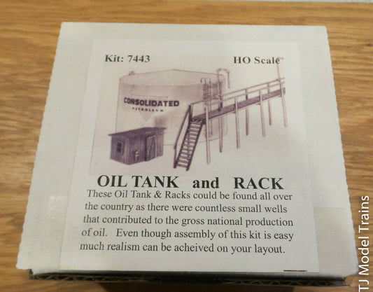 Stewart HO Scale #7443 Oil Tank and Rack