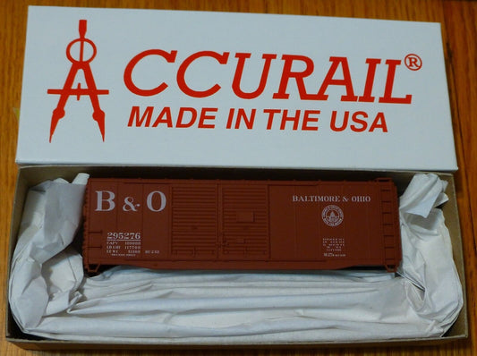 Accurail HO #3611.1 B&O 40' Double Door Steel Box (Rd #295276)