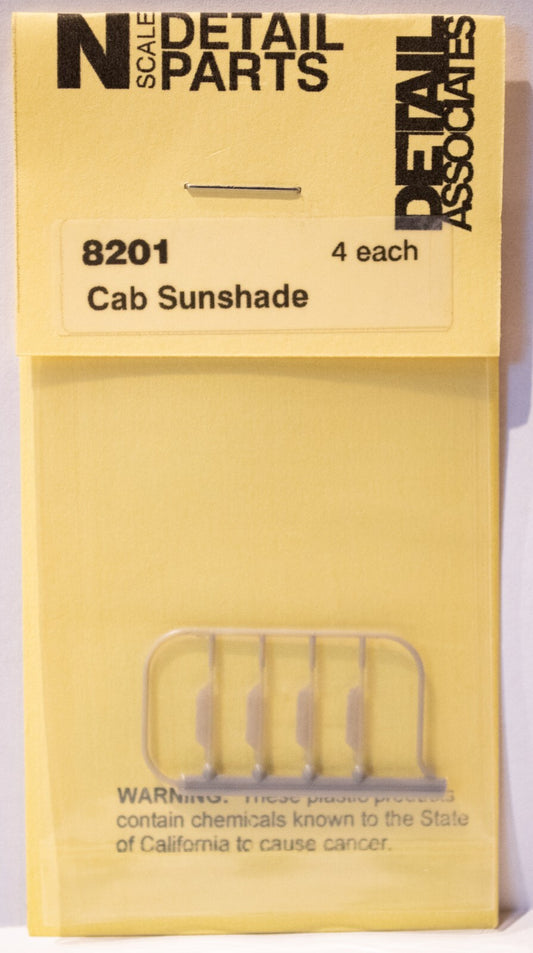 Detail Associates N #8201 Sunshades pkg(4) -- Cab (plastic)