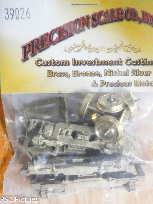 Precision Scale HO #39026 Trucks, Alco Road Engine w/40" Wheels, 9"-0" WB (Brass