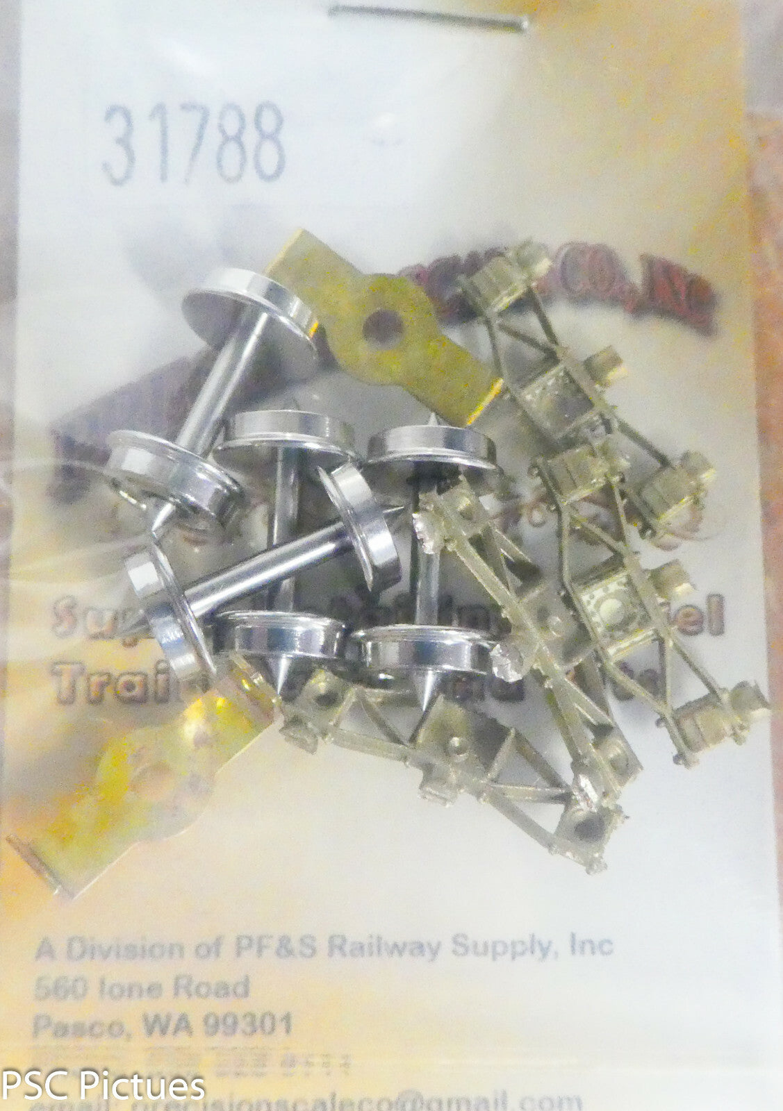 Precision Scale HOn3 #31788 Truck Kits, SP Thielsen Freight w/26" Wheels (Brass)