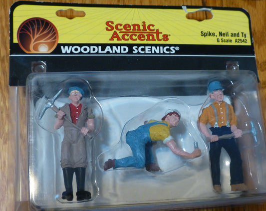 Woodland Scenics G Scale #2542  Spike, Neil & Ty (1:24th Scale)