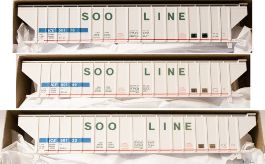 Accurail #8157 Pullman-Standard 4750 3-Bay Covered Hopper 3-Pack - Kit -- Soo Li