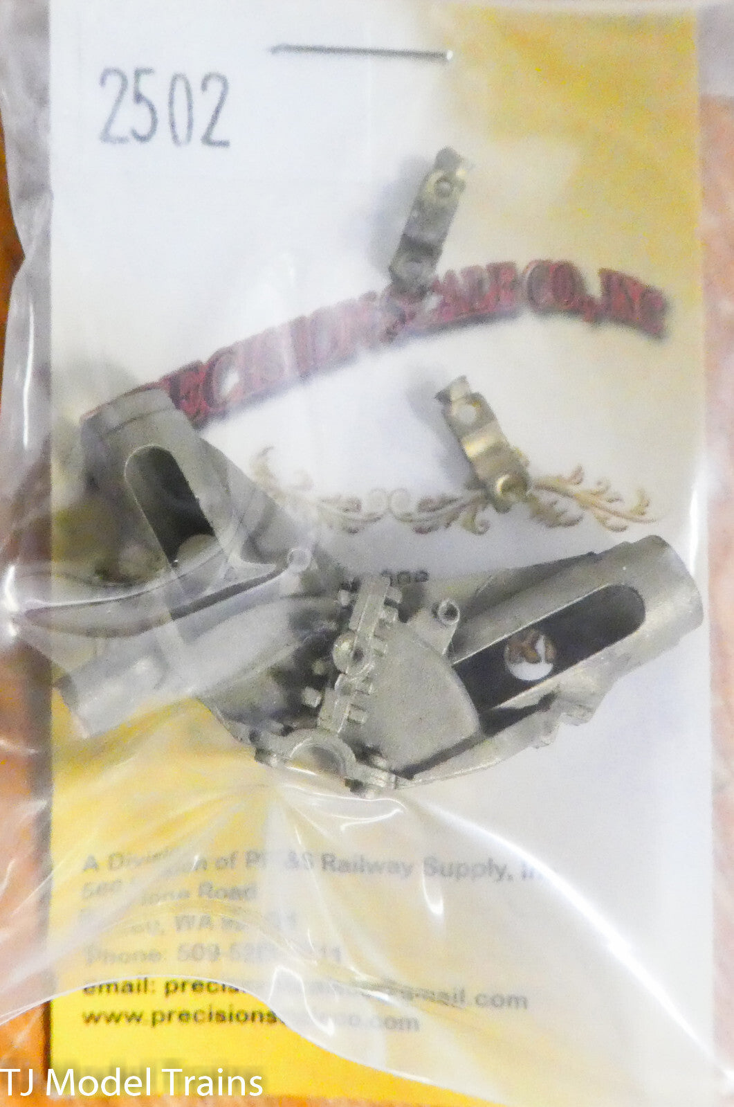 Precision Scale O #2502 Crankcase (15x12) &Crosshead Guides (Brass Castings)