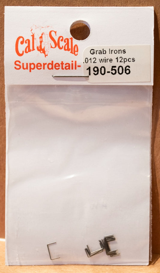 Cal-Scale #506 Grab Irons pkg(12) -- .012" .03cm