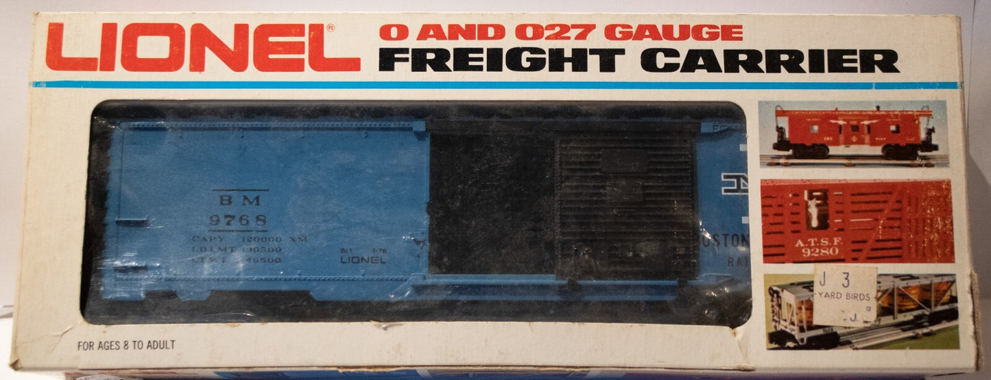 Lionel O Scale  #6-9768  Boston & Maine BM Boxcar