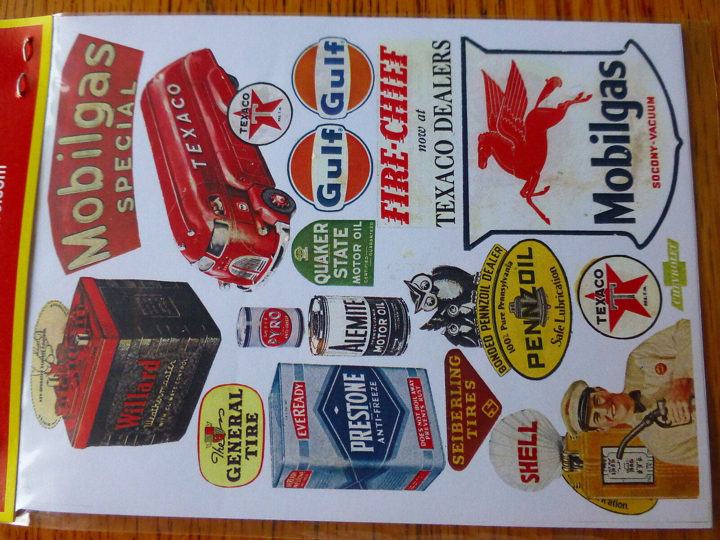 JL Innovative Design HO #184 Gas Staion/Oil Sings 194s-50s (41) Paper Signs