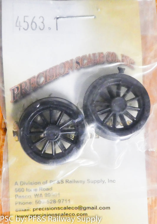 Precision Scale O #4563.1 Wheel Centers, 33" Dia. Unmachined, 12-Spoke, O-On3(Pl