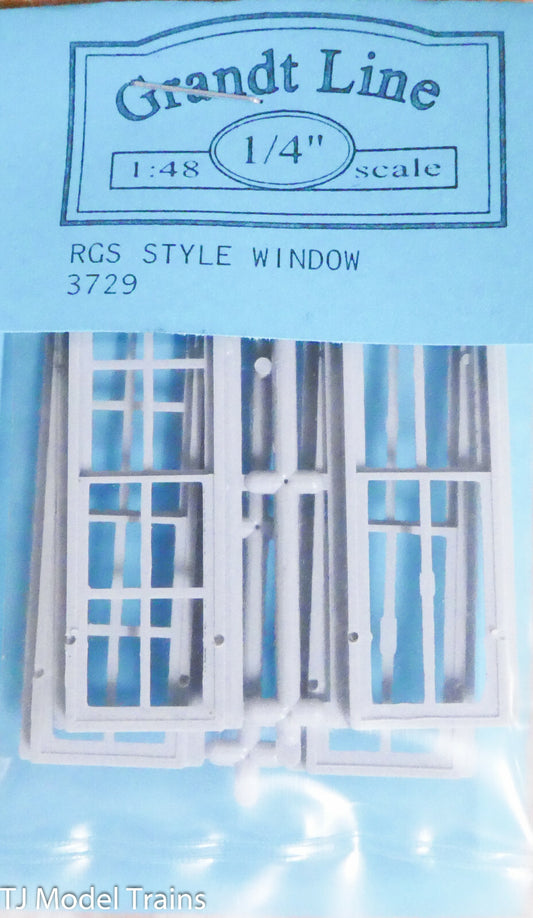 Grandt Line O #3729 Rio Grande Southern-Style Depot Windows- 2/2 Light, 24 x 82"