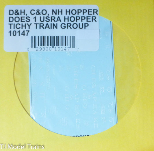Tichy Train Group #10147 Decal for: Delaware & Hudson/Chesapeake & Ohio/New Have