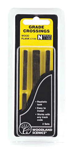 Woodland Scenics N #1149  Grade Crossings Wood Plank