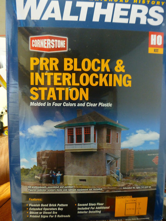 Walthers Cornerstone HO #2982 PRR Block Interlocking Station Kit form