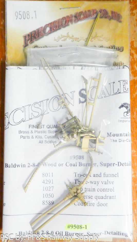 Precision Scale O #9508.1 #9508.1 Interior Baldwin 2-8-0 "Oil" Burning Detailing