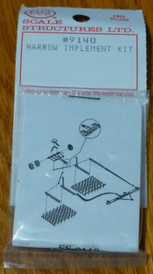 SS Ltd. HO #9140 Harrow Implement kit (Cast Metal)