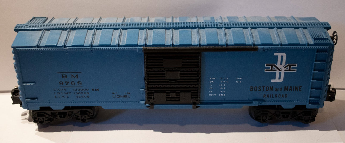 Lionel O Scale  #6-9768  Boston & Maine BM Boxcar