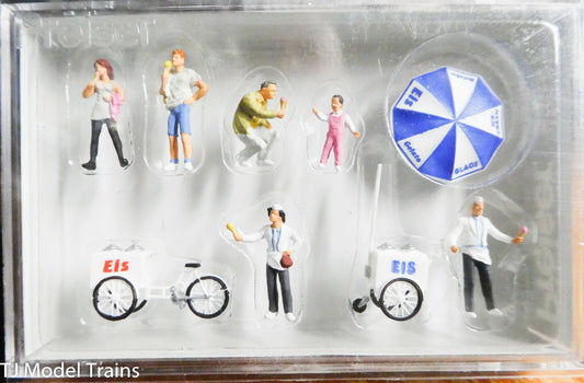 Preiser HO #24661 People Working -- Selline Ice Cream (Hand Painted)